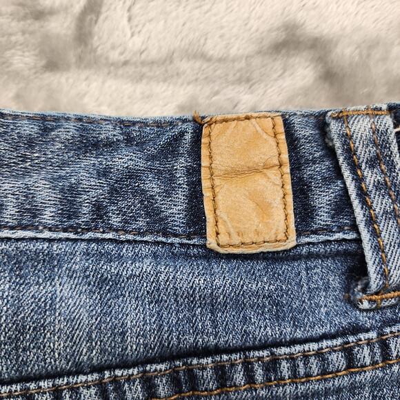 Vintage Maurices Jeans Womens 7/8 SHORT Blue Taylor Boot Cut Mid Rise Stretch - Picture 5 of 13